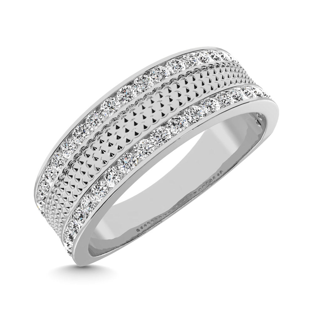 14K Yellow Gold 1/2 Ct.Tw. Diamond Machine Men?s Band