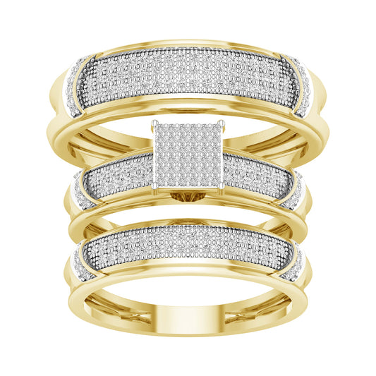 10K 0.50ct Diamond Trio Set