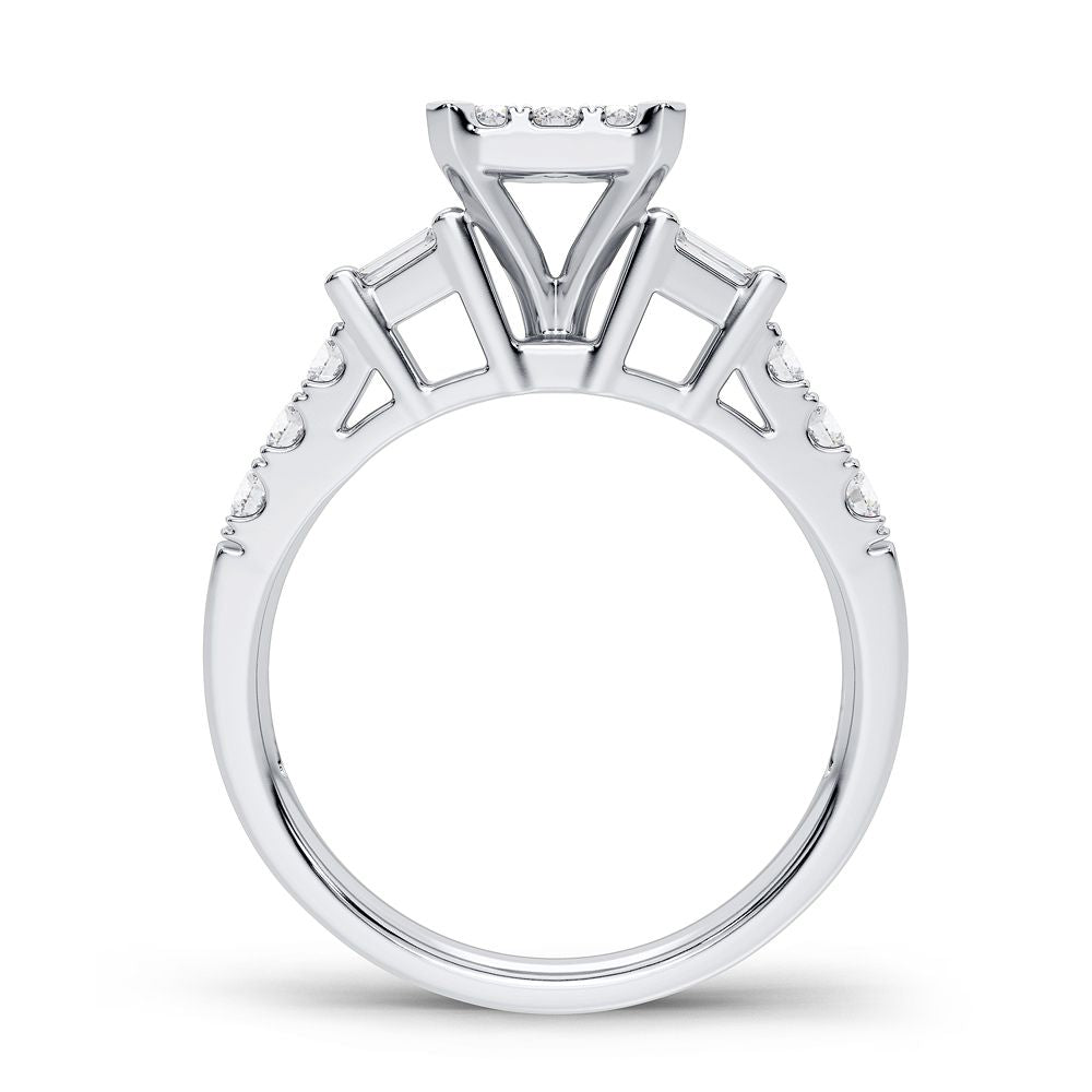 10K 0.78CT Diamond Ring