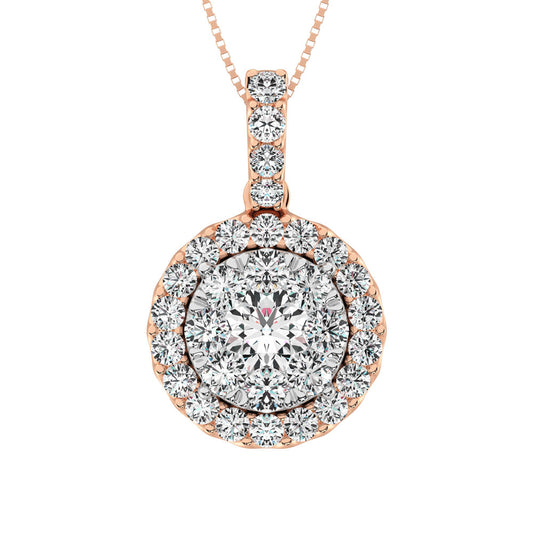 14K Rose Gold 1 Ct.tw Diamond Fashion Pendant