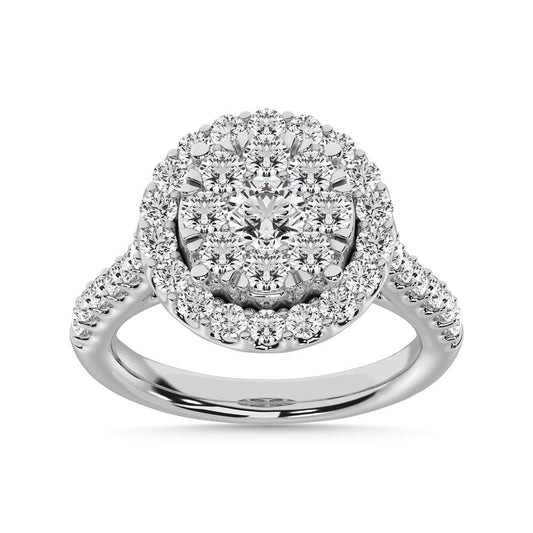 14K White Gold 2 Ct.tw Diamond Fashion Ring