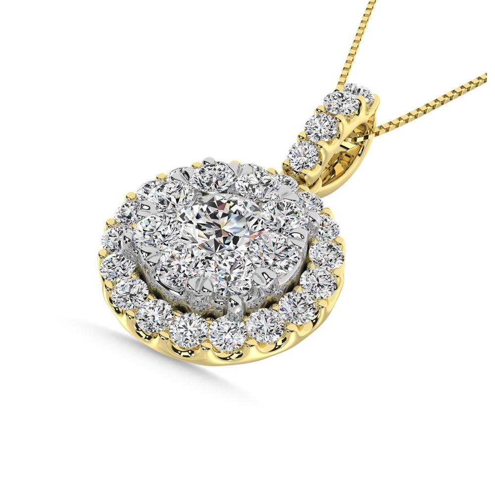 14K Yellow Gold 1 Ct.tw Diamond Fashion Pendant