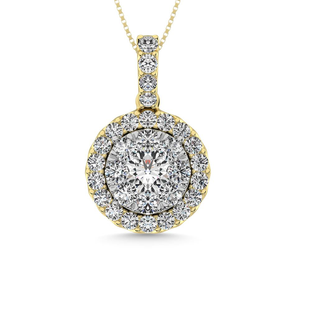 14K Yellow Gold 2 Ct.tw Diamond Fashion Pendant