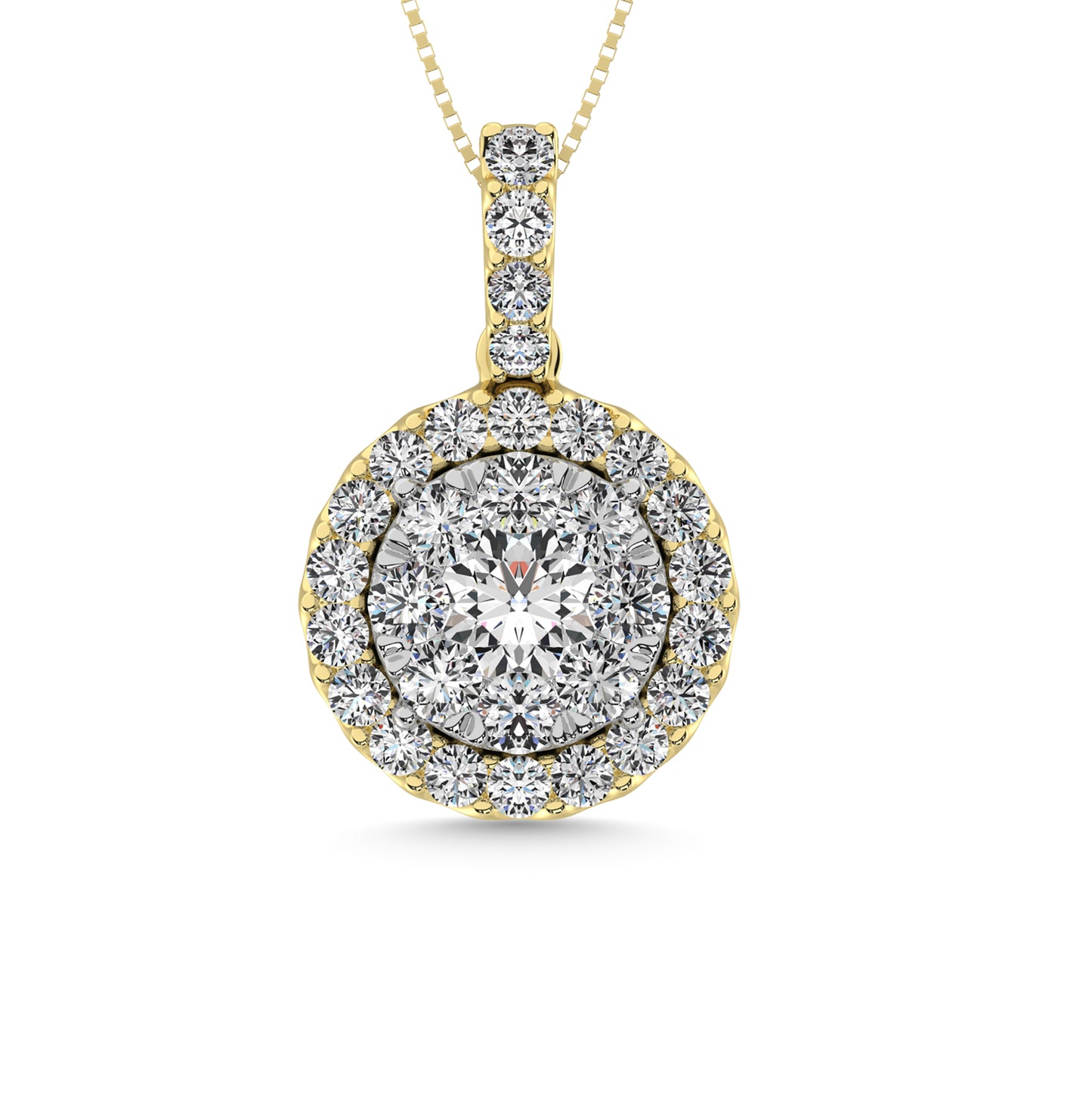 14K Yellow Gold 2 Ct.tw Diamond Fashion Pendant