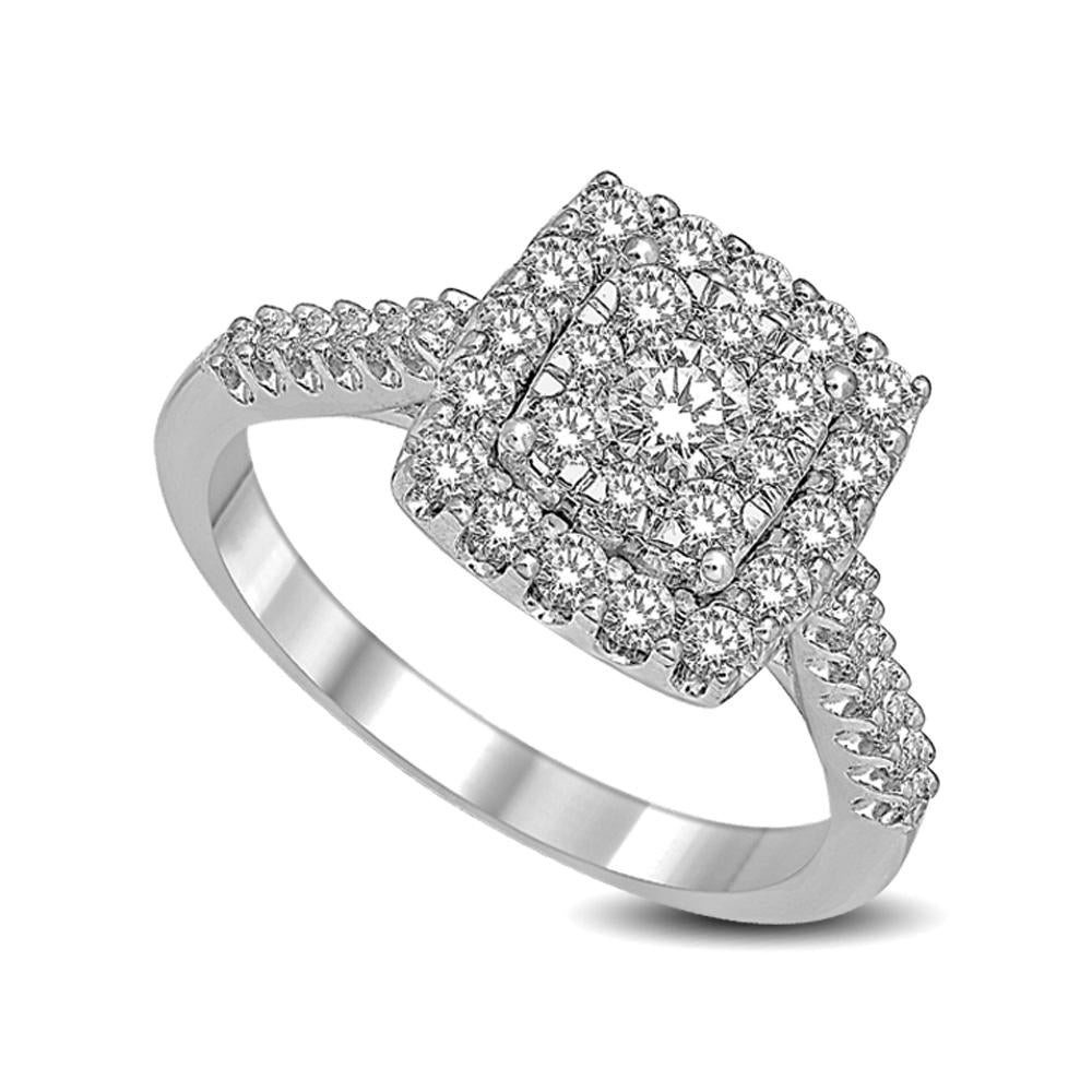14K White Gold 2 Ct.tw Diamond Fashion Ring