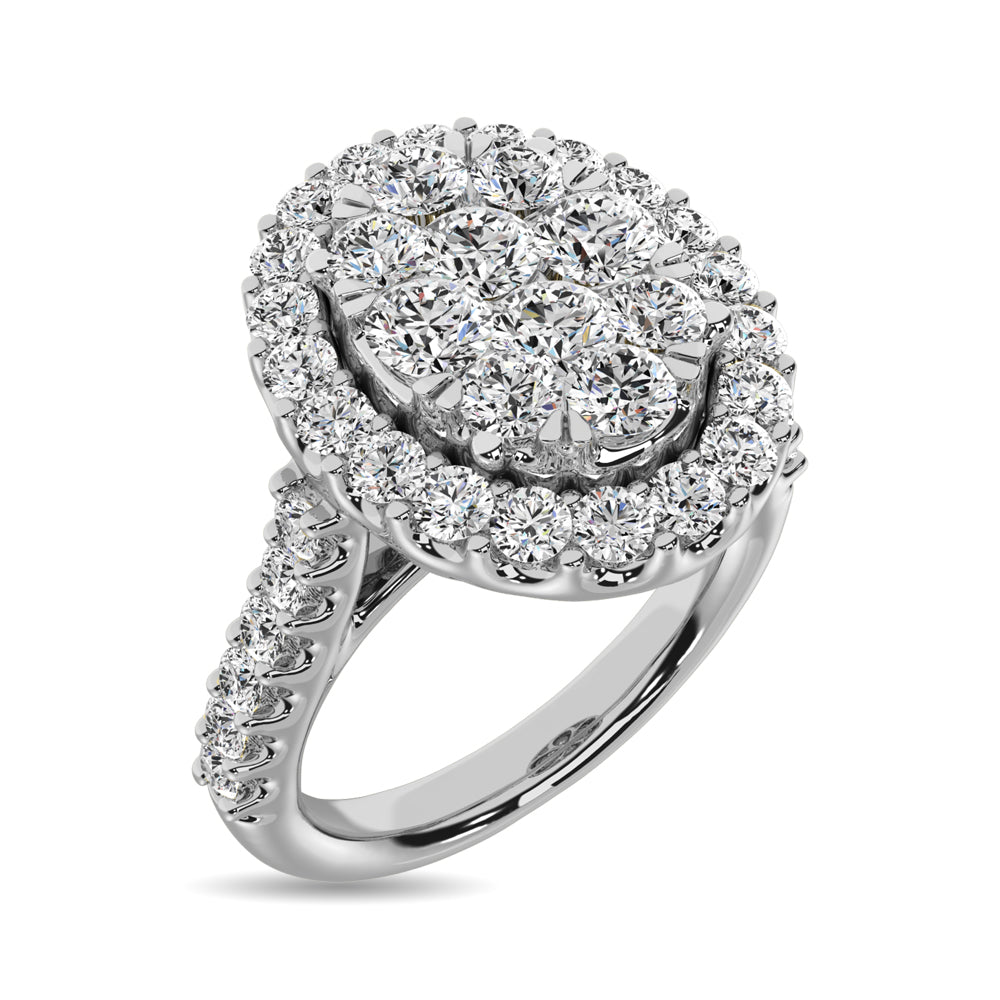 14K White Gold 3/4 Ct.tw Diamond Fashion Ring