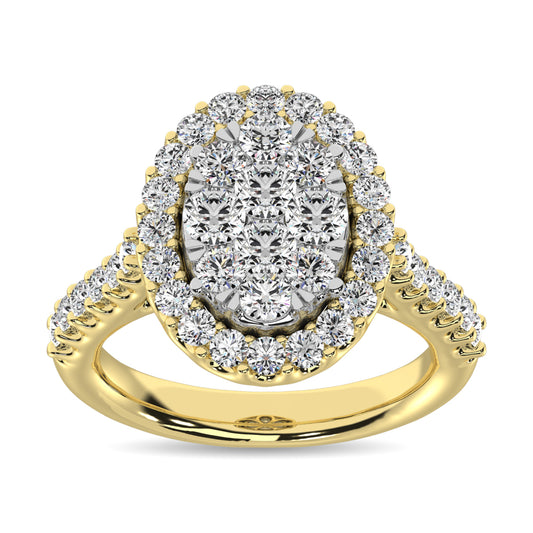 14K Yellow Gold 3/4 Ct.tw Diamond Fashion Ring