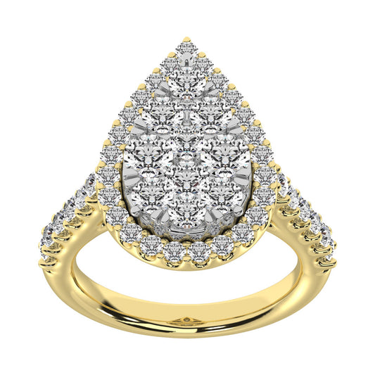 14K Yellow Gold 3/4 Ct.tw Diamond Fashion Ring