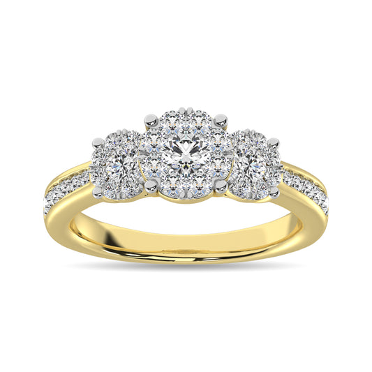 14K White Gold 2 Ct.Tw. Diamond Fashion Ring