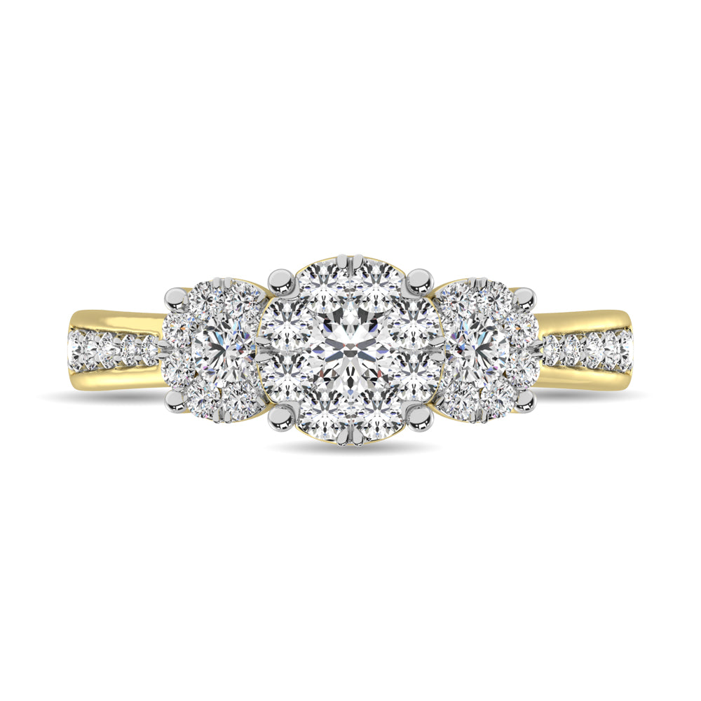 14K White Gold 2 Ct.Tw. Diamond Fashion Ring