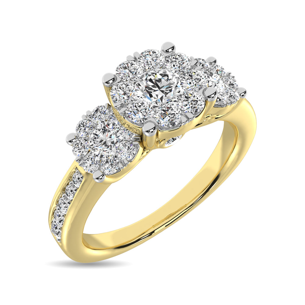 14K White Gold 2 Ct.Tw. Diamond Fashion Ring