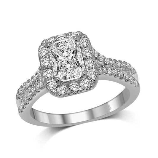 Lovecuts 14K White Gold 1 1/10 Ct.Tw. Diamond Engagement Ring