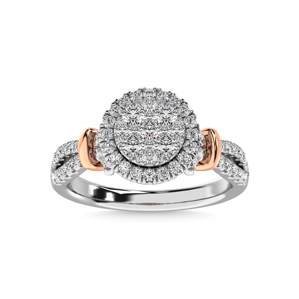 14K White Gold 3/4 Ct.tw Diamond Fashion Ring