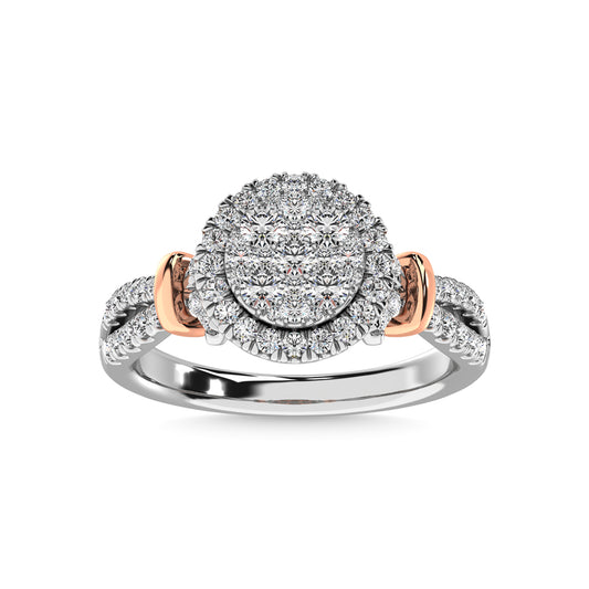14K White Gold 3/4 Ct.tw Diamond Fashion Ring