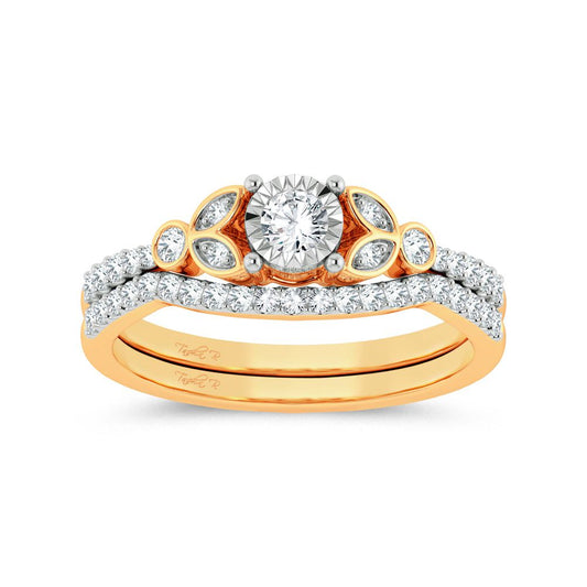 10K 0.33ct Diamond Bridal Ring