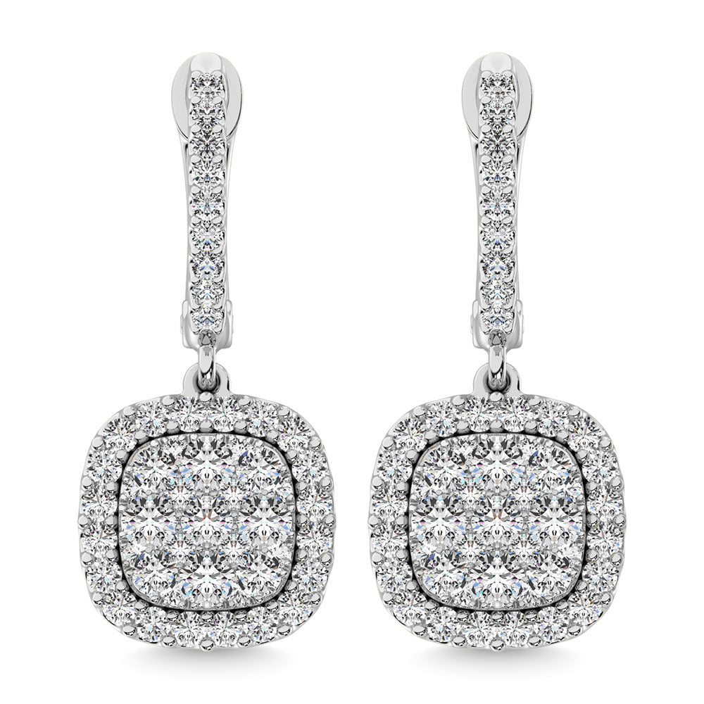 Diamond 3/4 Ct.Tw. Danglers Earrings in 14K White Gold