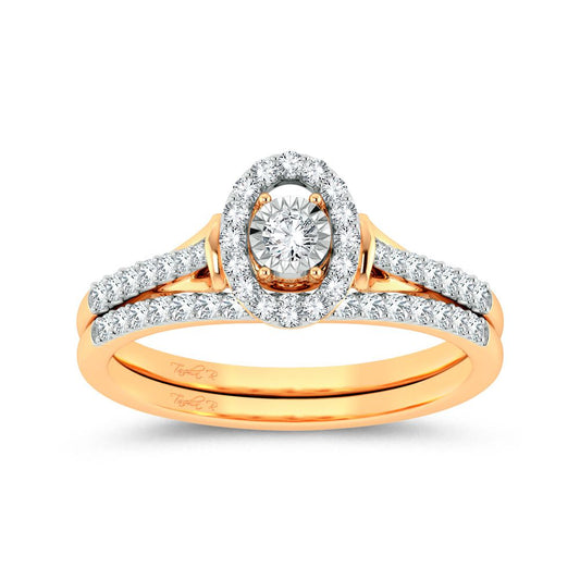 10K 0.34ct Diamond Bridal Ring