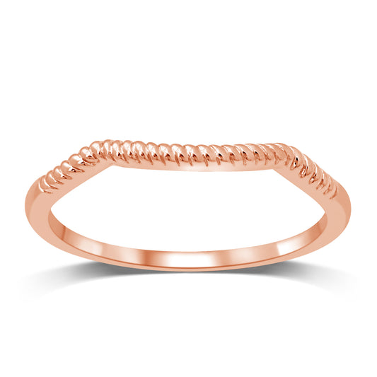 14K Rose Gold Plain Band