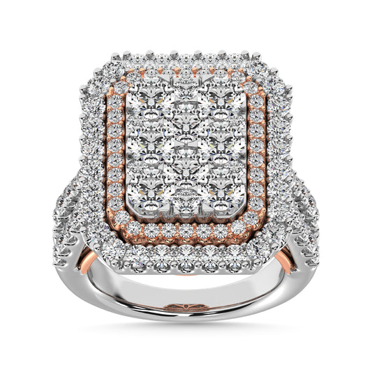 Diamond 4 Ct.Tw. Engagement Ring in 14K Two Tone