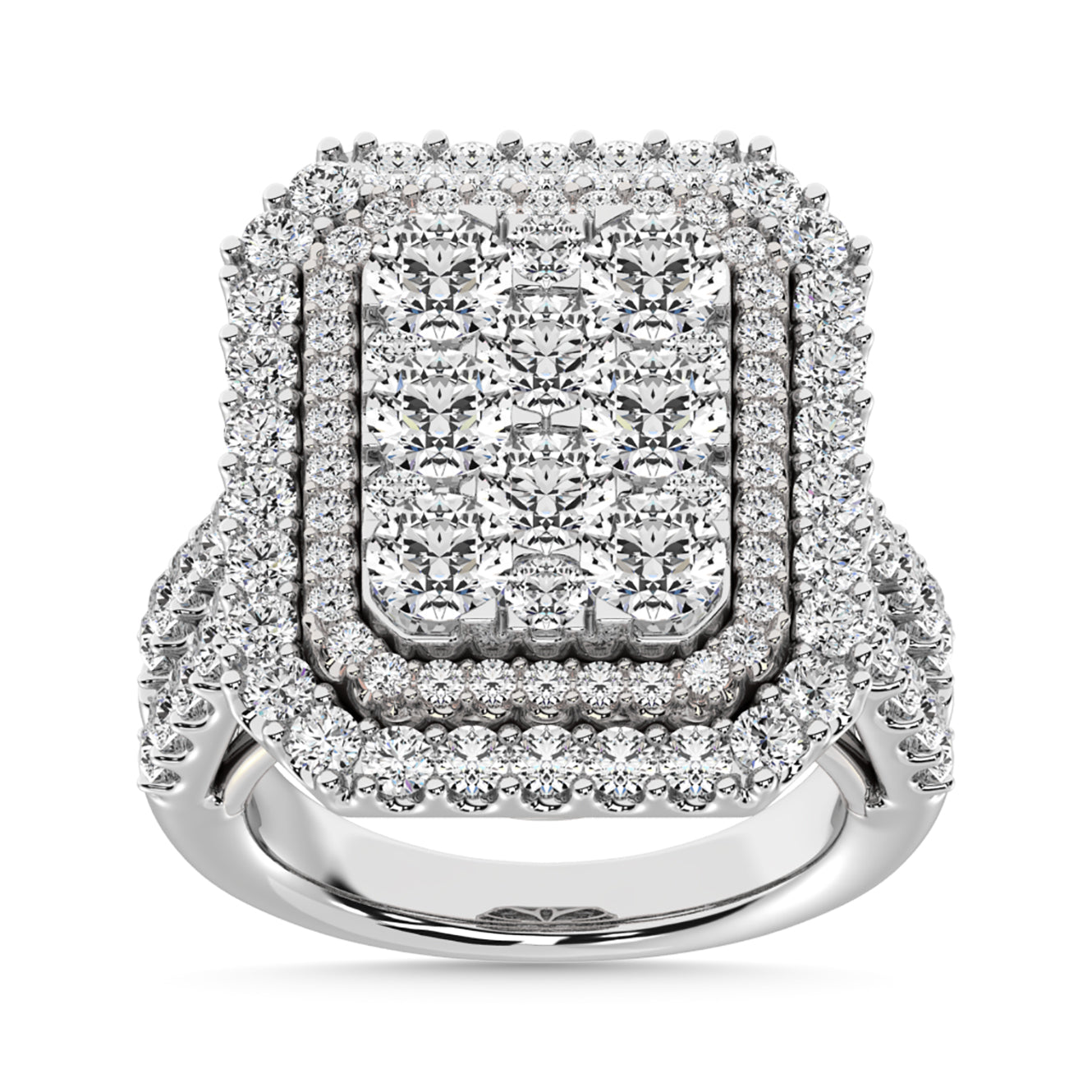 Diamond 4 Ct.Tw. Engagement Ring in 14K White Gold