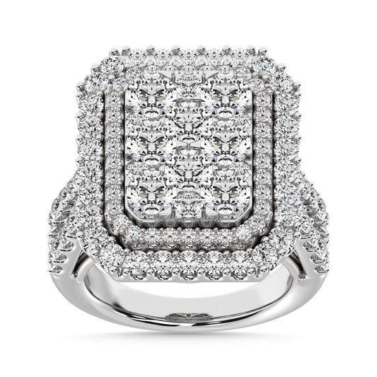 Diamond 4 Ct.Tw. Engagement Ring in 14K White Gold