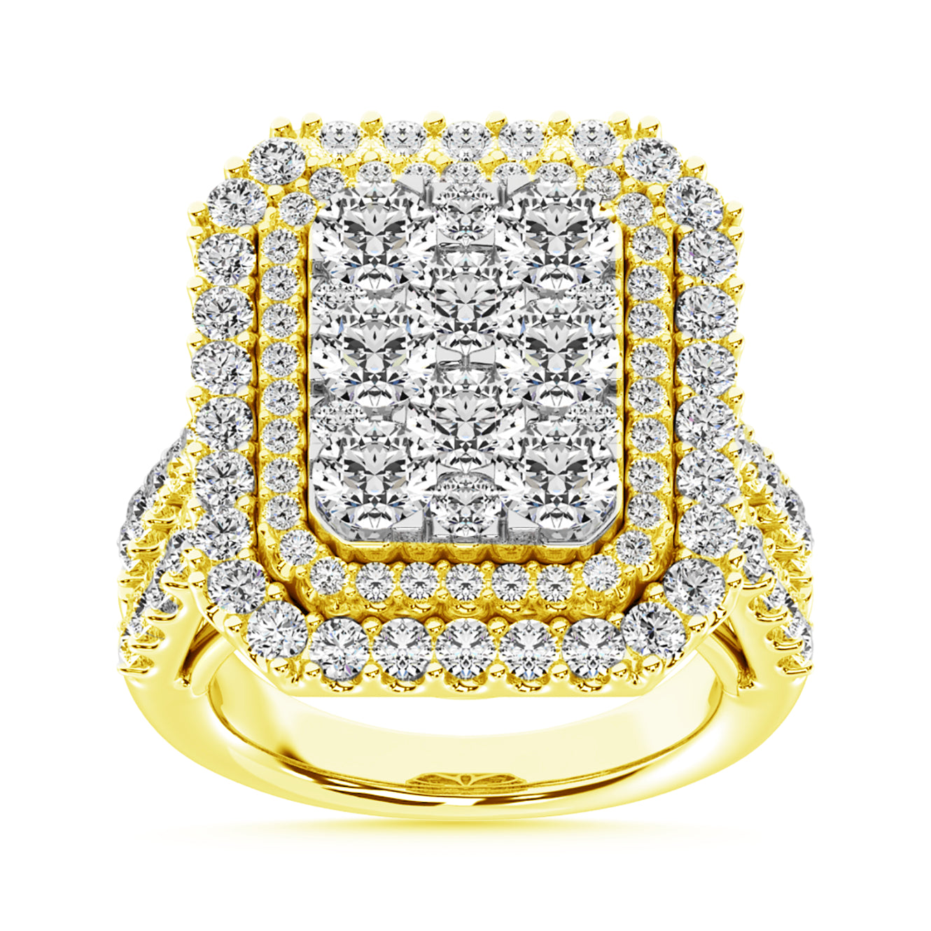 Diamond 4 Ct.Tw. Fashion Ring in 14K Yellow Gold