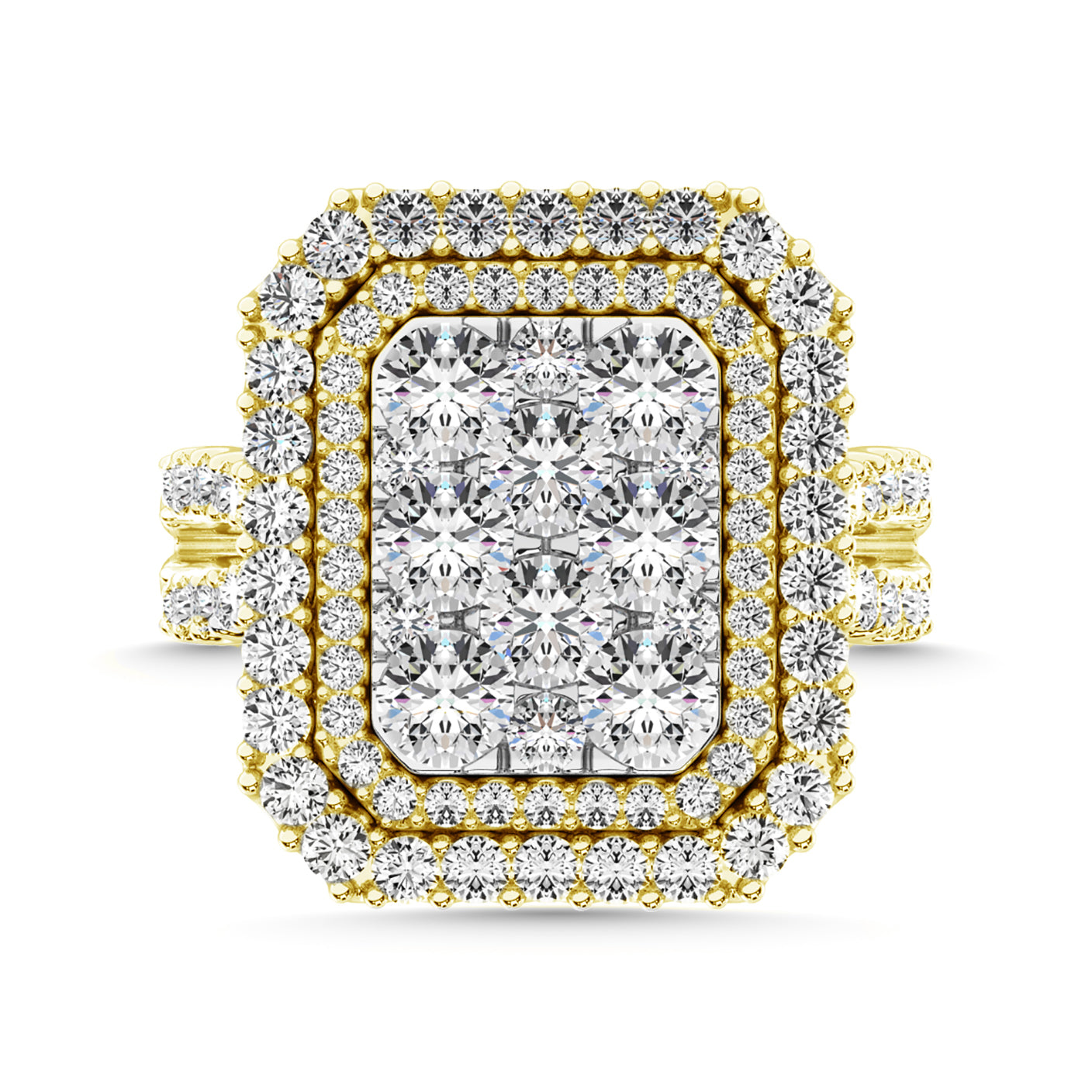 Diamond 4 Ct.Tw. Fashion Ring in 14K Yellow Gold