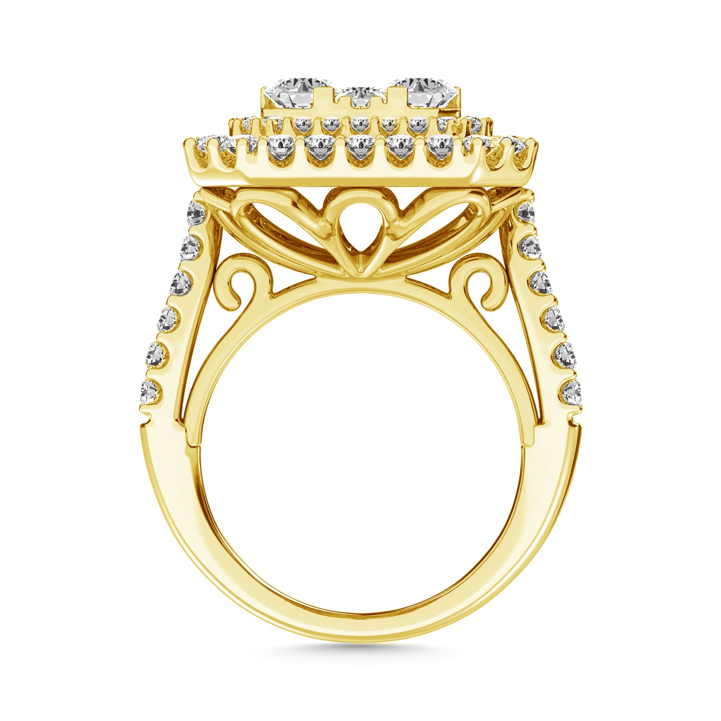 Diamond 4 Ct.Tw. Fashion Ring in 14K Yellow Gold
