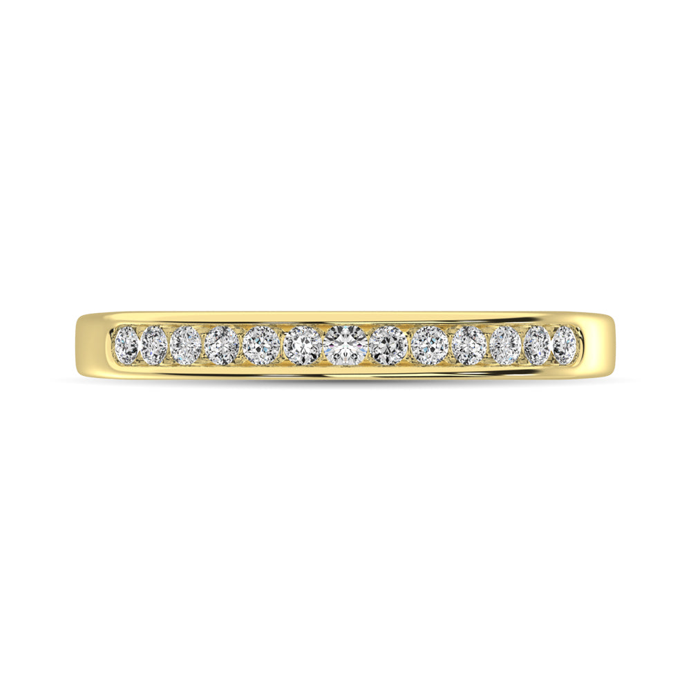 14K Rose Gold 1/5 Ct.tw Diamond Machine Band