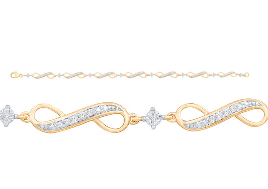 10K 0.25ct Diamond Bracelet