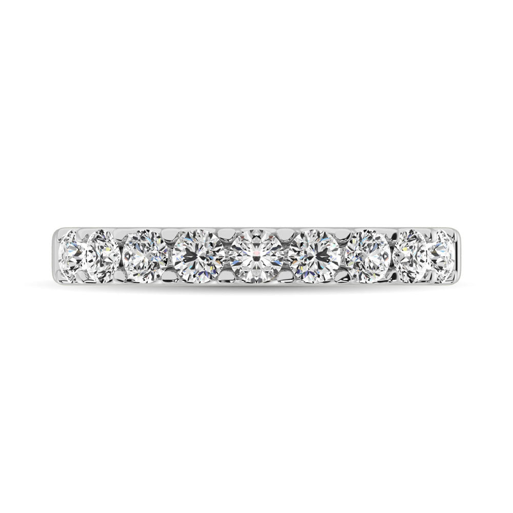 14K White Gold Diamond 2/5 Ct.Tw. 9 Stone Anniversary Band