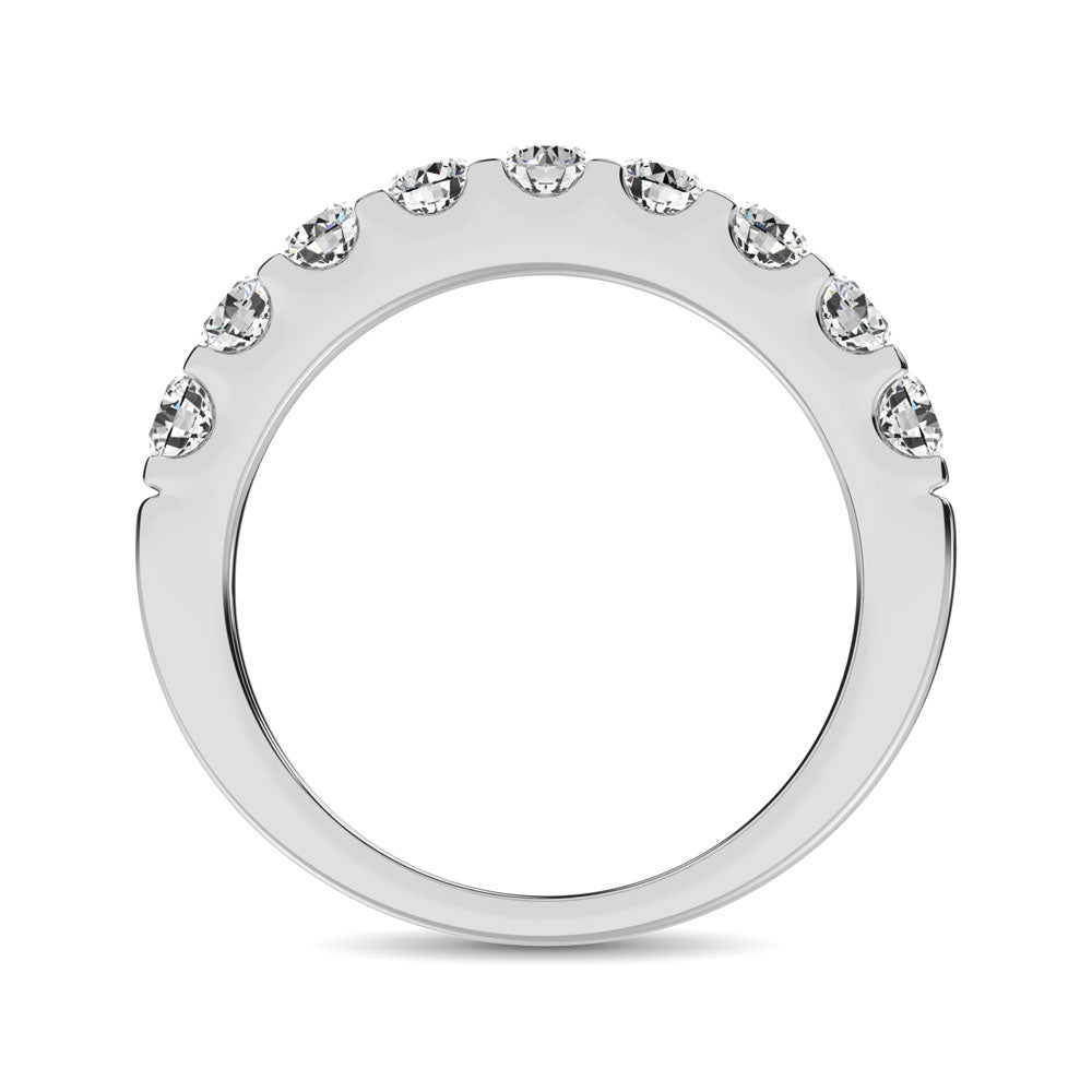 14K White Gold Diamond 2/5 Ct.Tw. 9 Stone Anniversary Band