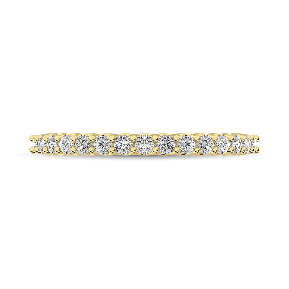 14K Yellow Gold Diamond 1/2 Ct.Tw. 9 Stone Anniversary Band