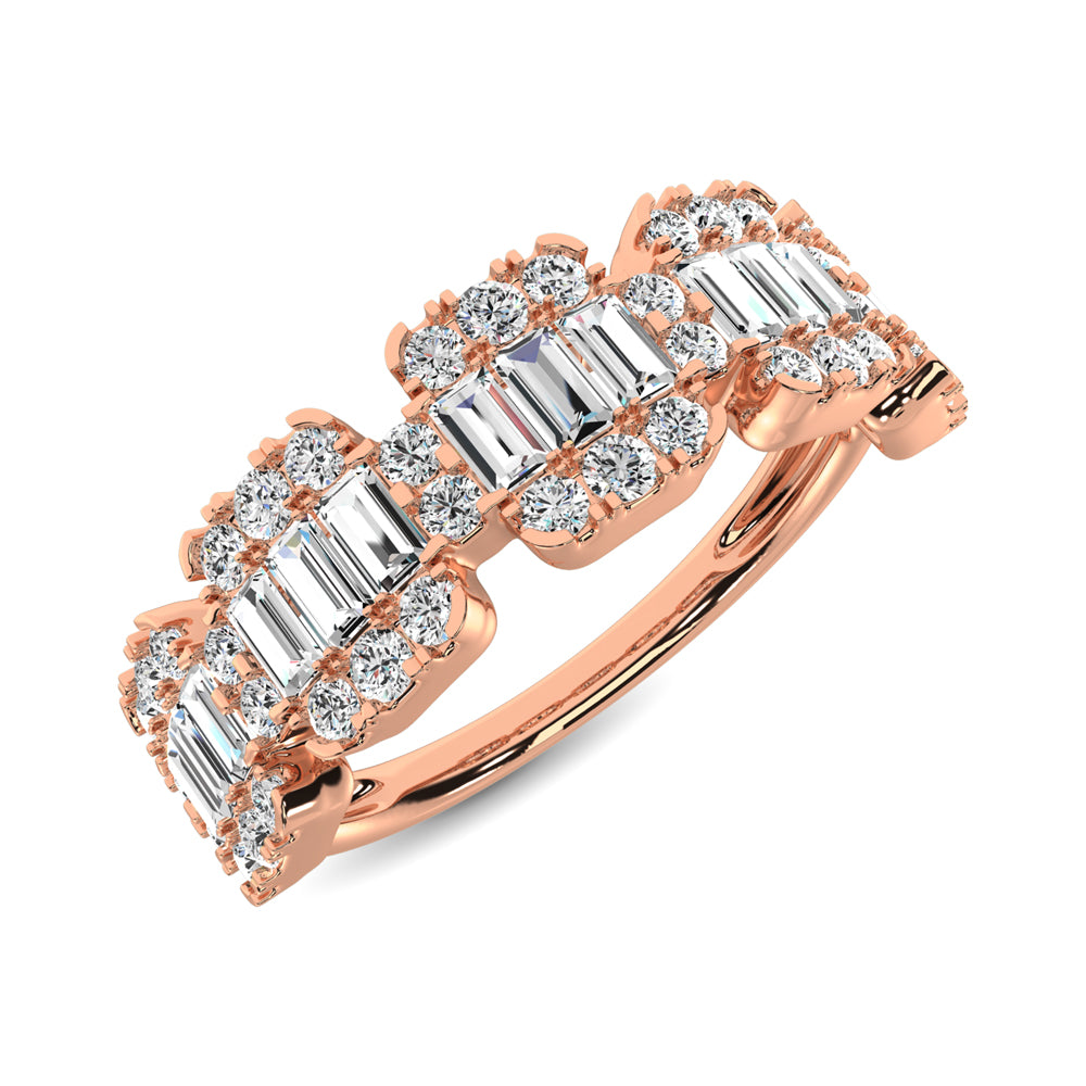 14K Rose Gold  1 Ct.Tw. Diamond Fashion Ring