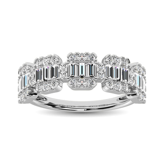 14K White Gold  1 Ct.Tw. Diamond Fashion Ring