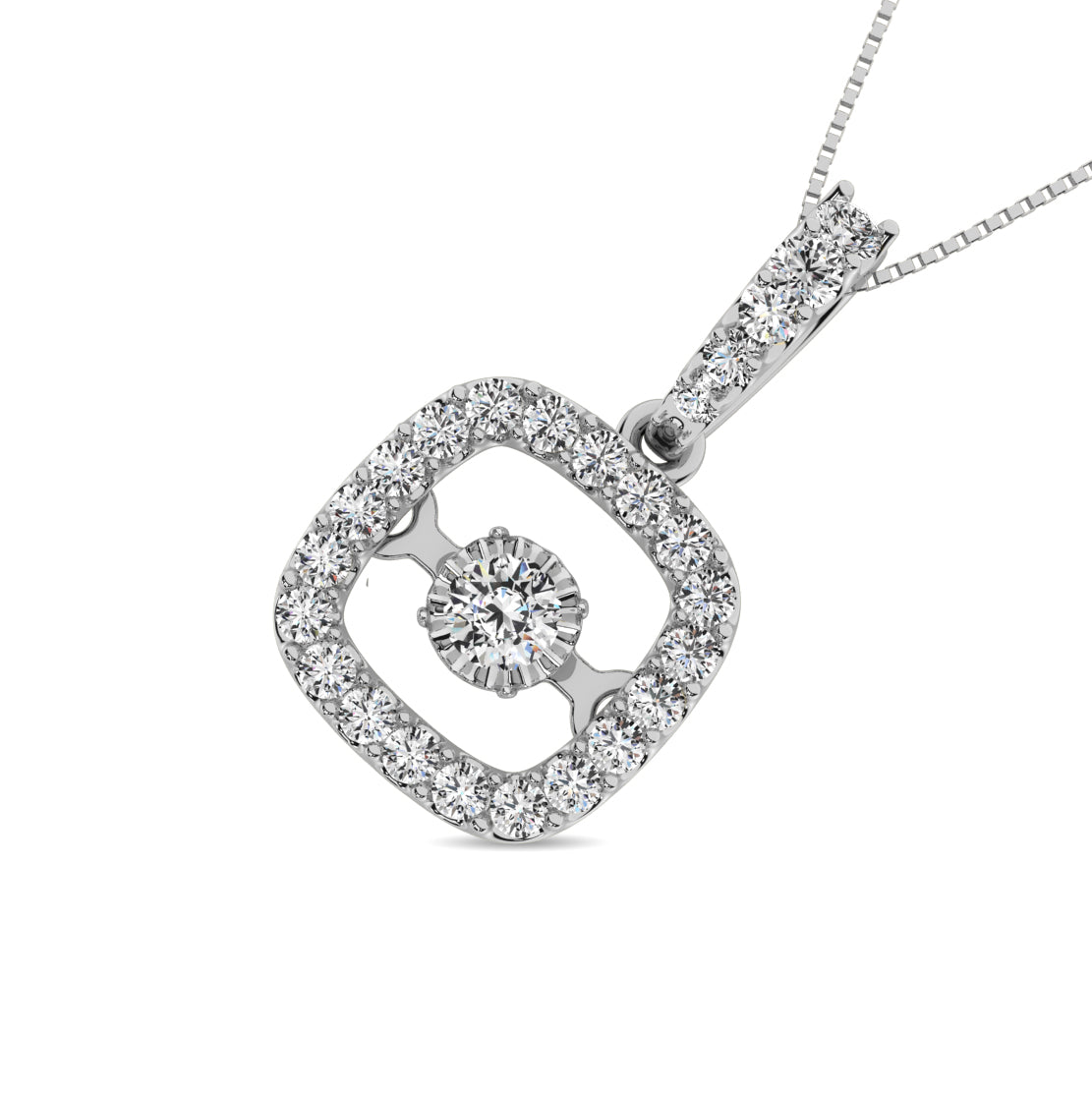 Diamond 1 3/8 Ct.tw Fashion Pendant  in 14K White Gold