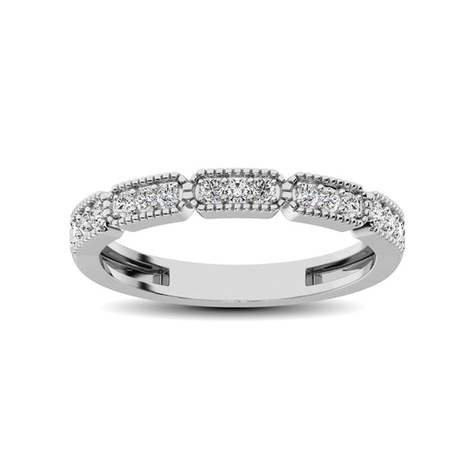 14K White Gold 1/5 Ct.tw Diamond Band