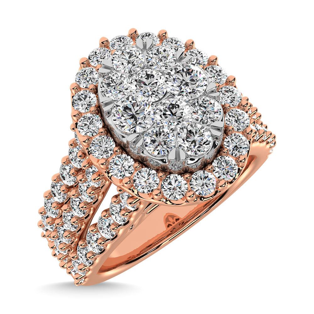 Diamond 2 Ct.Tw. Round Shape Engagement Ring in 14K White Gold