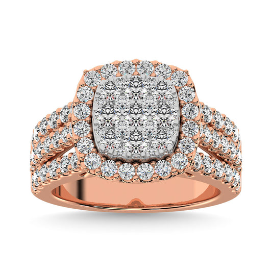 Diamond 2 Ct.Tw. Engagement Ring in 14K Rose Gold
