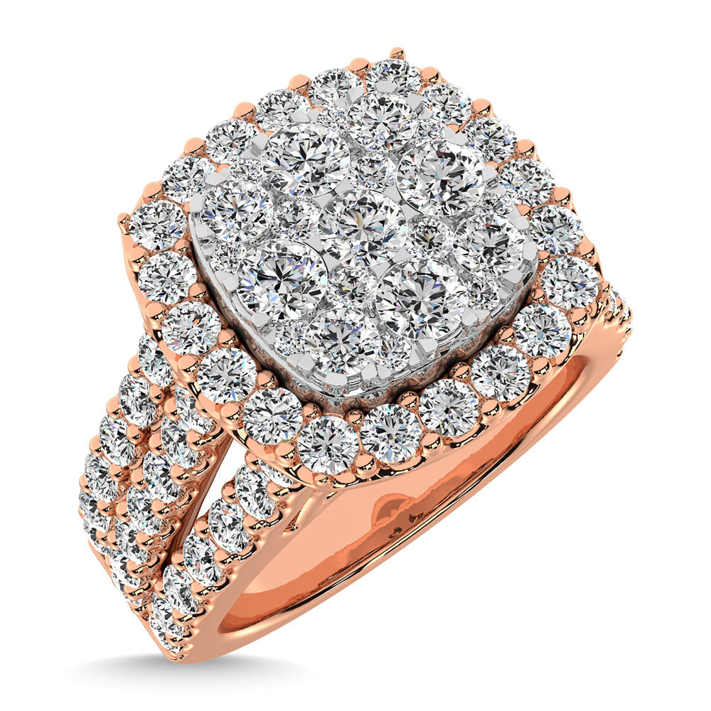 Diamond 2 Ct.Tw. Engagement Ring in 14K Rose Gold