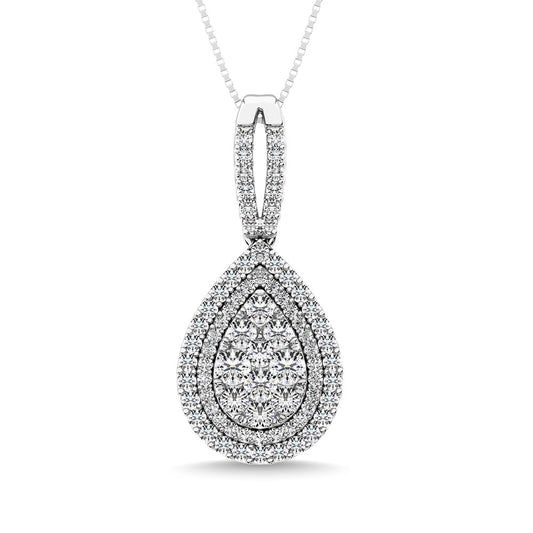 Diamond 1 3/4 Ct.Tw. Danglers Earrings in 14K White Gold