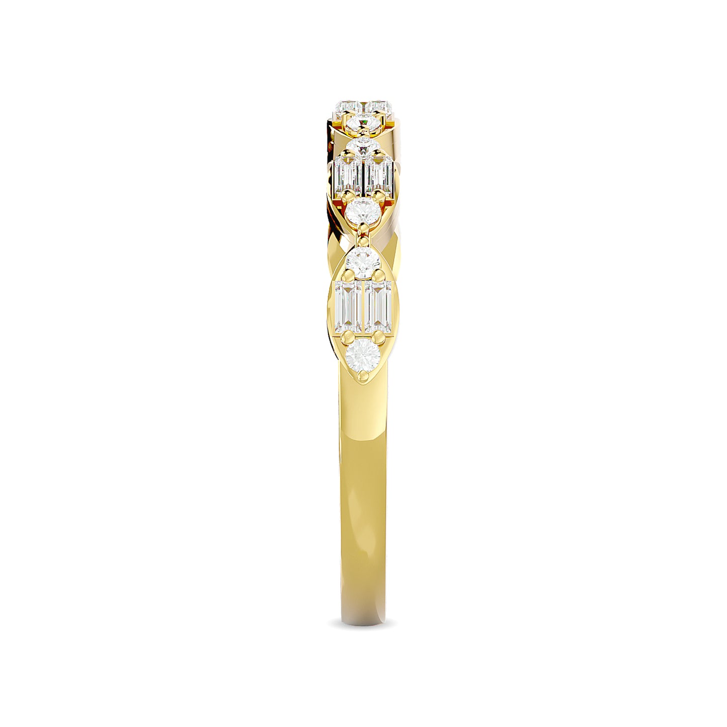 Diamond 1/4 Ct.Tw. Stack Band in 14K Yellow Gold
