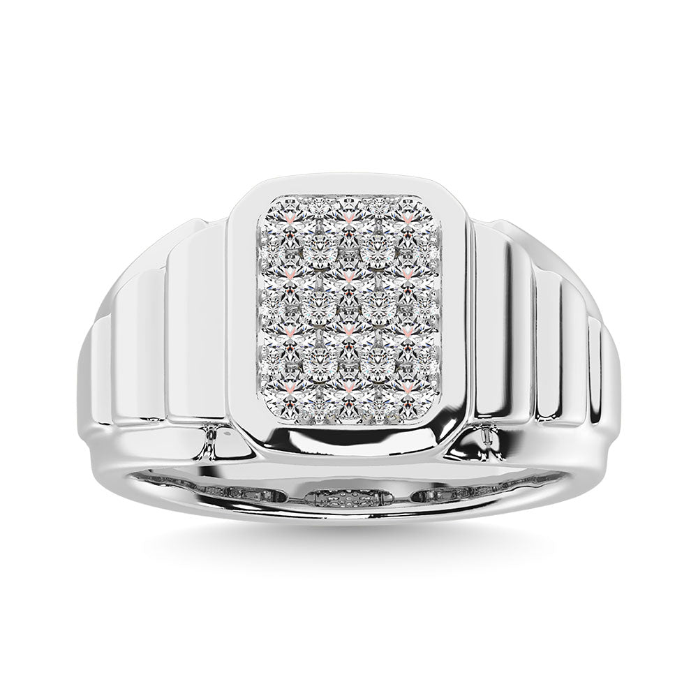 Diamond 1 Ct.Tw. Men?s Fashion Ring Ring in 14K White Gold