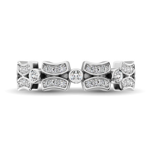 Diamond 1/5 Ct.Tw. Stackable Band in 14K White Gold