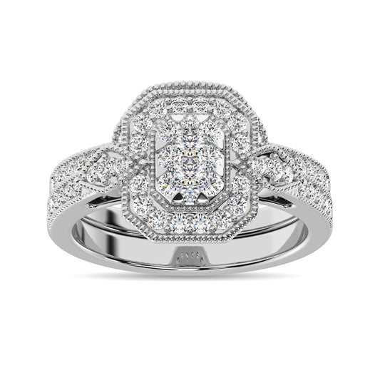 Diamond 3/4 Ct.Tw. Bridal Ring in 14K White Gold