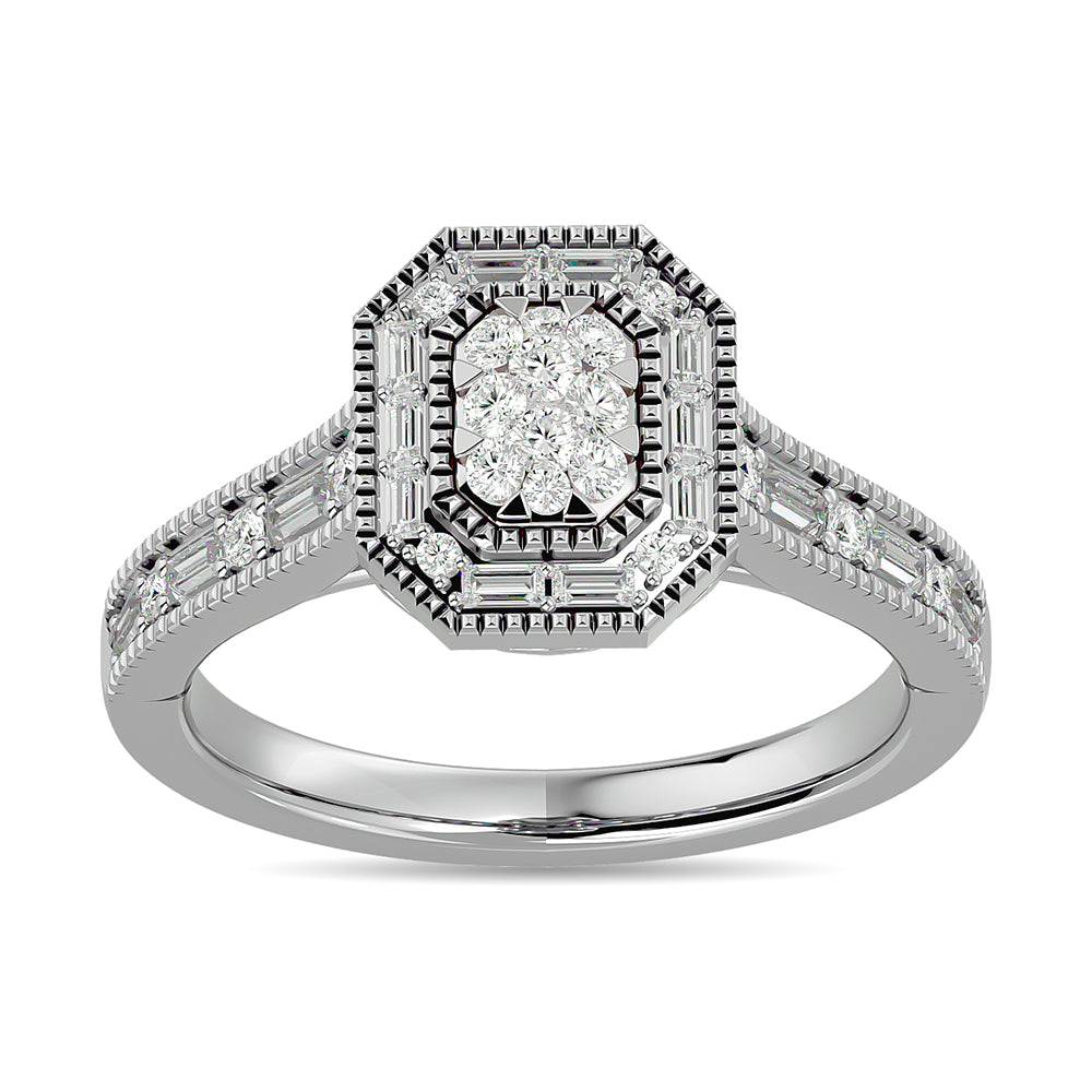 Diamond 1/2 Ct.tw Engagement Ring in 14K White Gold