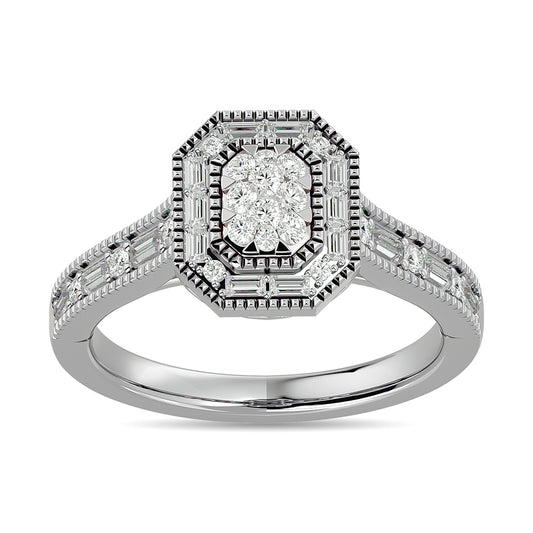 Diamond 1/2 Ct.tw Engagement Ring in 14K White Gold