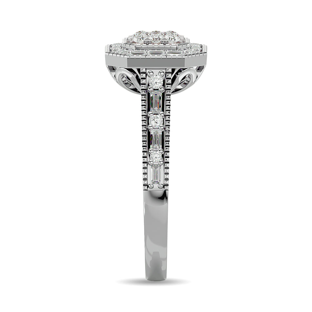 Diamond 1/2 Ct.tw Engagement Ring in 14K White Gold