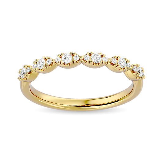 Diamond Stackable Band 1/5 Ct.tw in 14K Yellow Gold