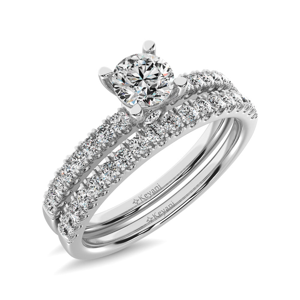 Diamond 3/4 Ct.Tw. Bridal Ring in 14K White Gold